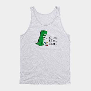 T-Rex hates darts - darts darts player dinosaur Tank Top